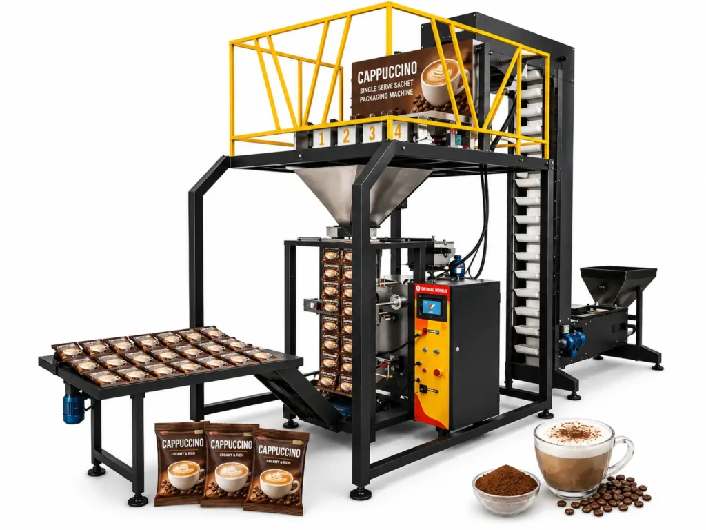 دستگاه بسته بندی کاپوچینو 3 در 1 تک نفره